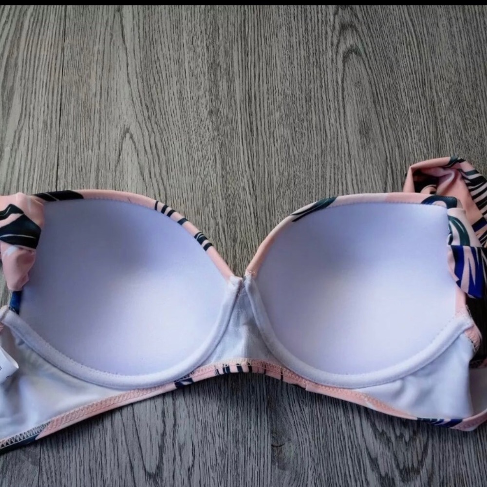 🌴💥Palm Print Push Up High Waist Bikini - Picture 5 of 8